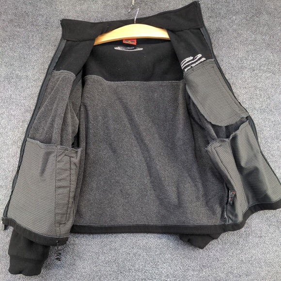 Squaw Valley Men's Zip Up Fleece Jacket Black Small Drawcord Hem Zipped Pockets - Picture 6 of 15